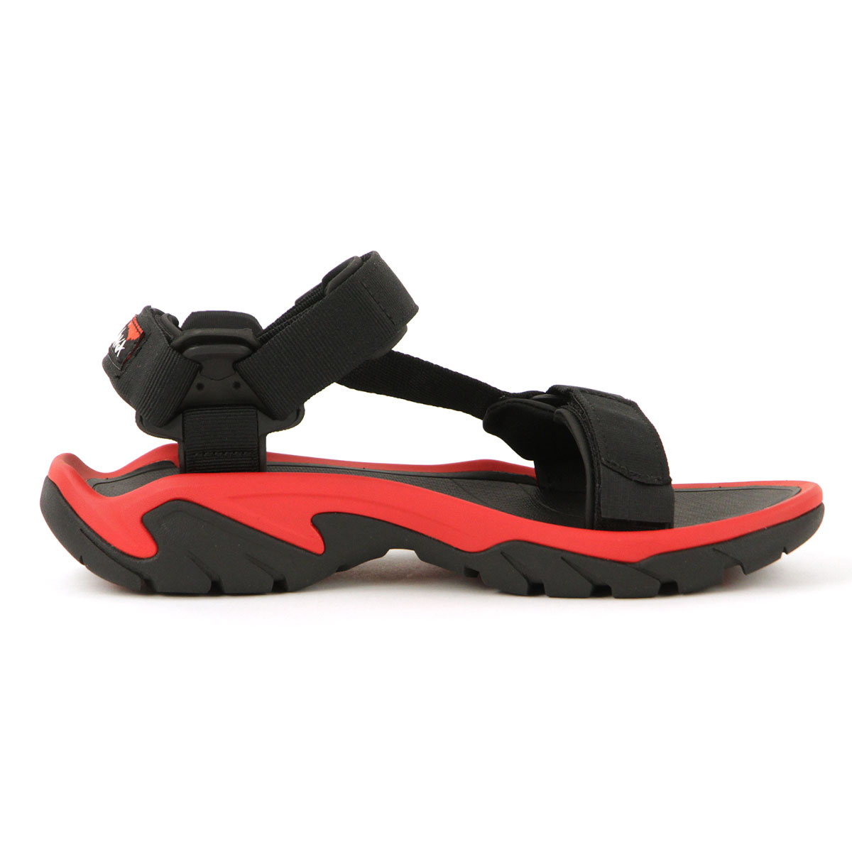 ナンガ メンズ サンダル 正規販売店 NANGA テバ コラボ アウトドア シューズ NANGA×TEVA TERA HI FIVE CA2314-1Z505 BLACK/RED