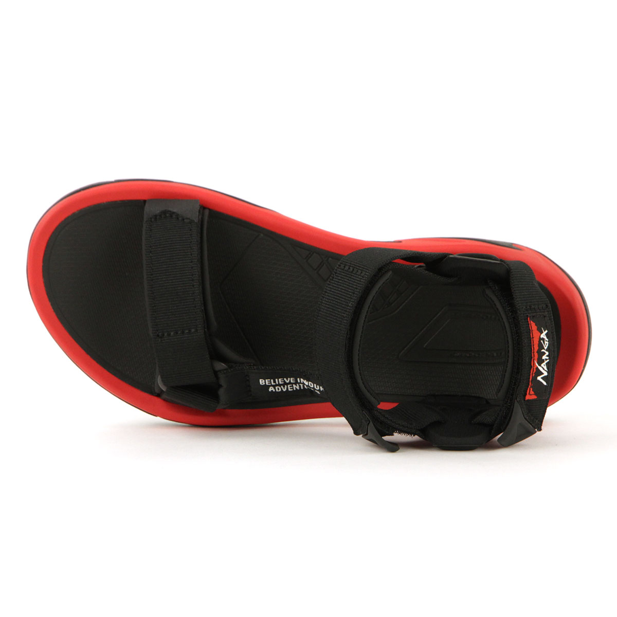 ナンガ メンズ サンダル 正規販売店 NANGA テバ コラボ アウトドア シューズ NANGA×TEVA TERA HI FIVE CA2314-1Z505 BLACK/RED