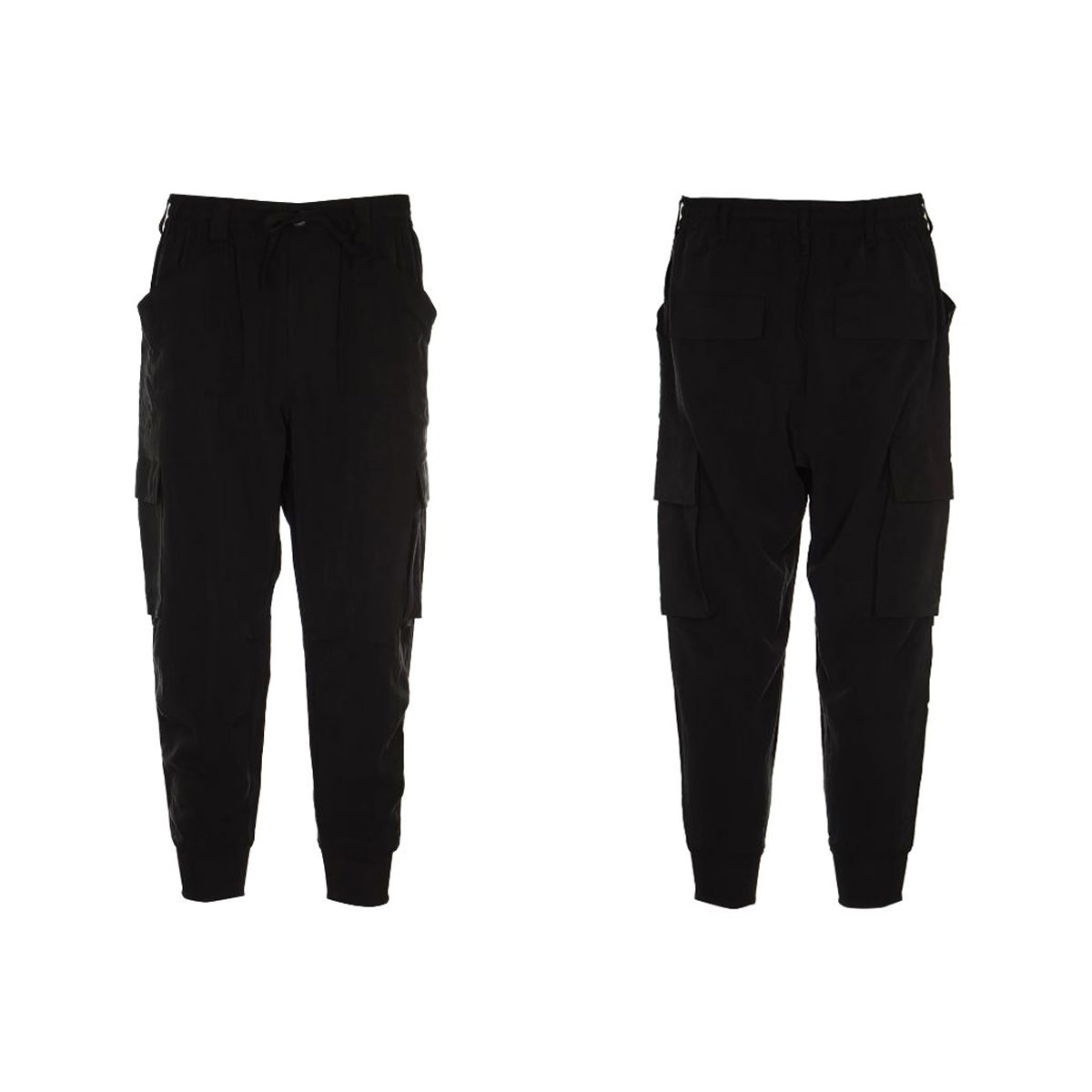 国内発*Y-3 ナイロン クロップド カーゴパンツ サイドライン Stretch Nylon Cargo Pants - Black – LÝFT