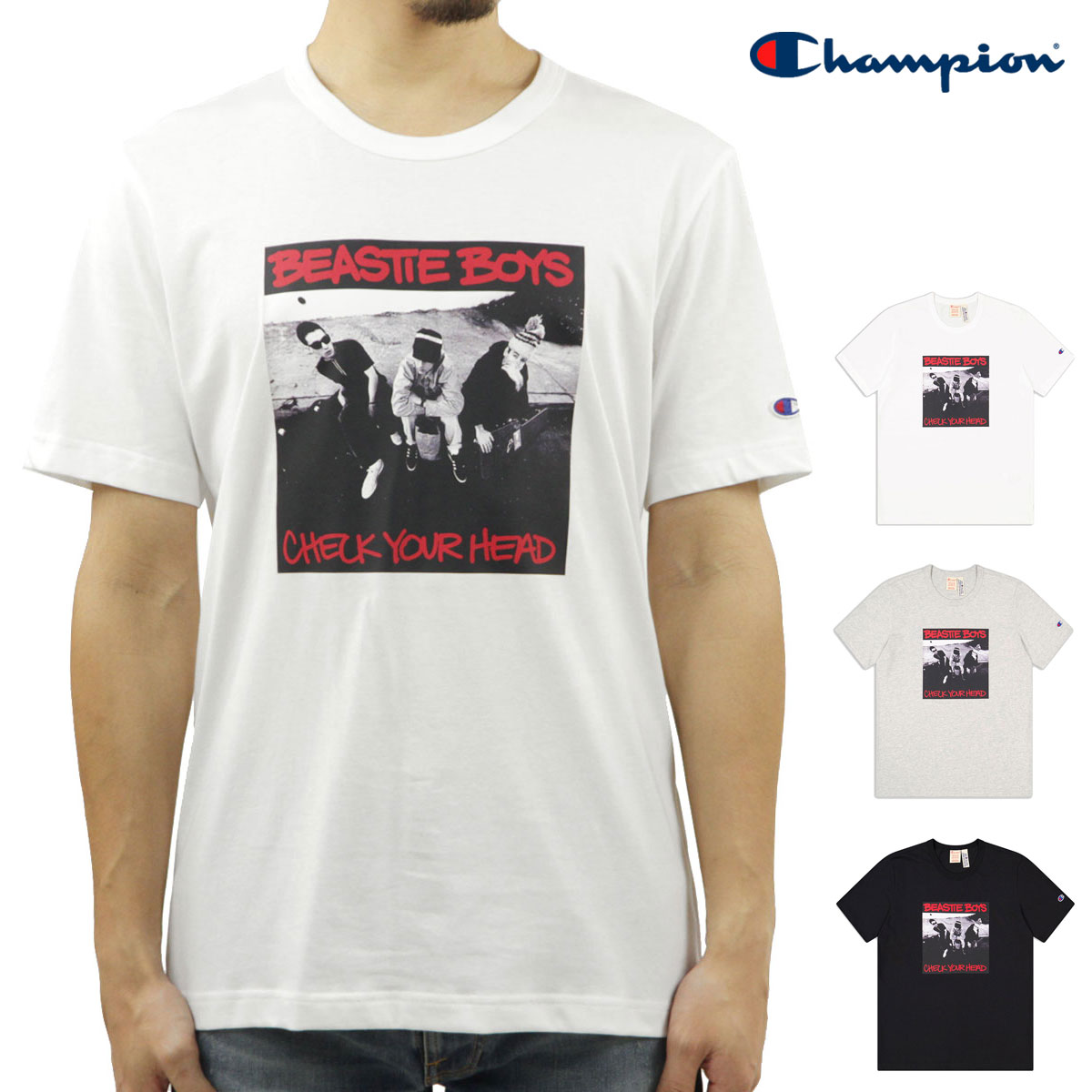 チャンピオン メンズ 半袖Tシャツ 正規品 CHAMPION ビースティ