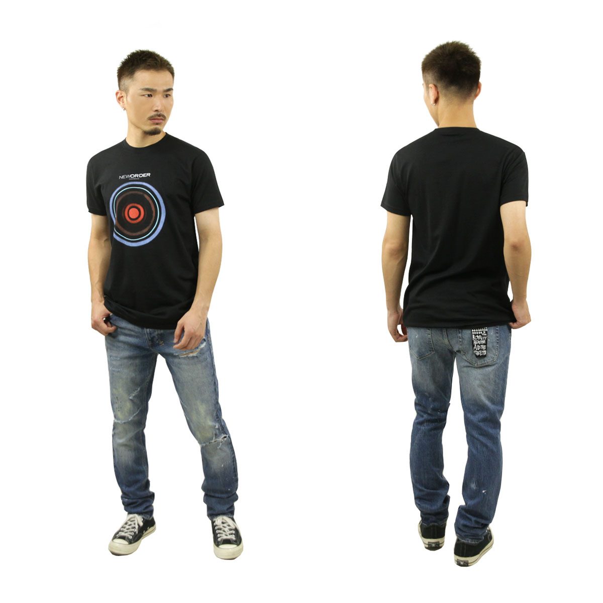 ミュージックティ メンズ バンドTシャツ 正規品 MUSIC TEE ロックTシャツ ニュー・オーダー ブルー・マンデー NEW ORDER BLUE MONDY MUSIC TEE