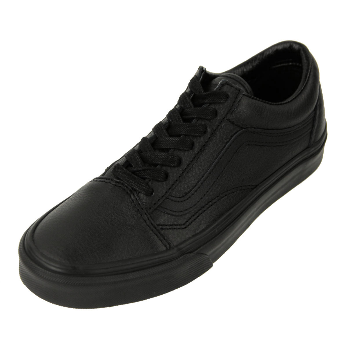 バンズ メンズ スニーカー 正規販売店 VANS オールドスクール レザー 靴 VANS OLD SKOOL (LEATHER)BLACK VN0003Z6L3A