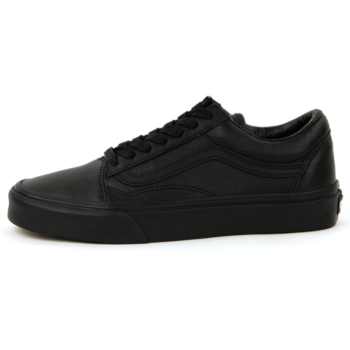 バンズ メンズ スニーカー 正規販売店 VANS オールドスクール レザー 靴 VANS OLD SKOOL (LEATHER)BLACK VN0003Z6L3A