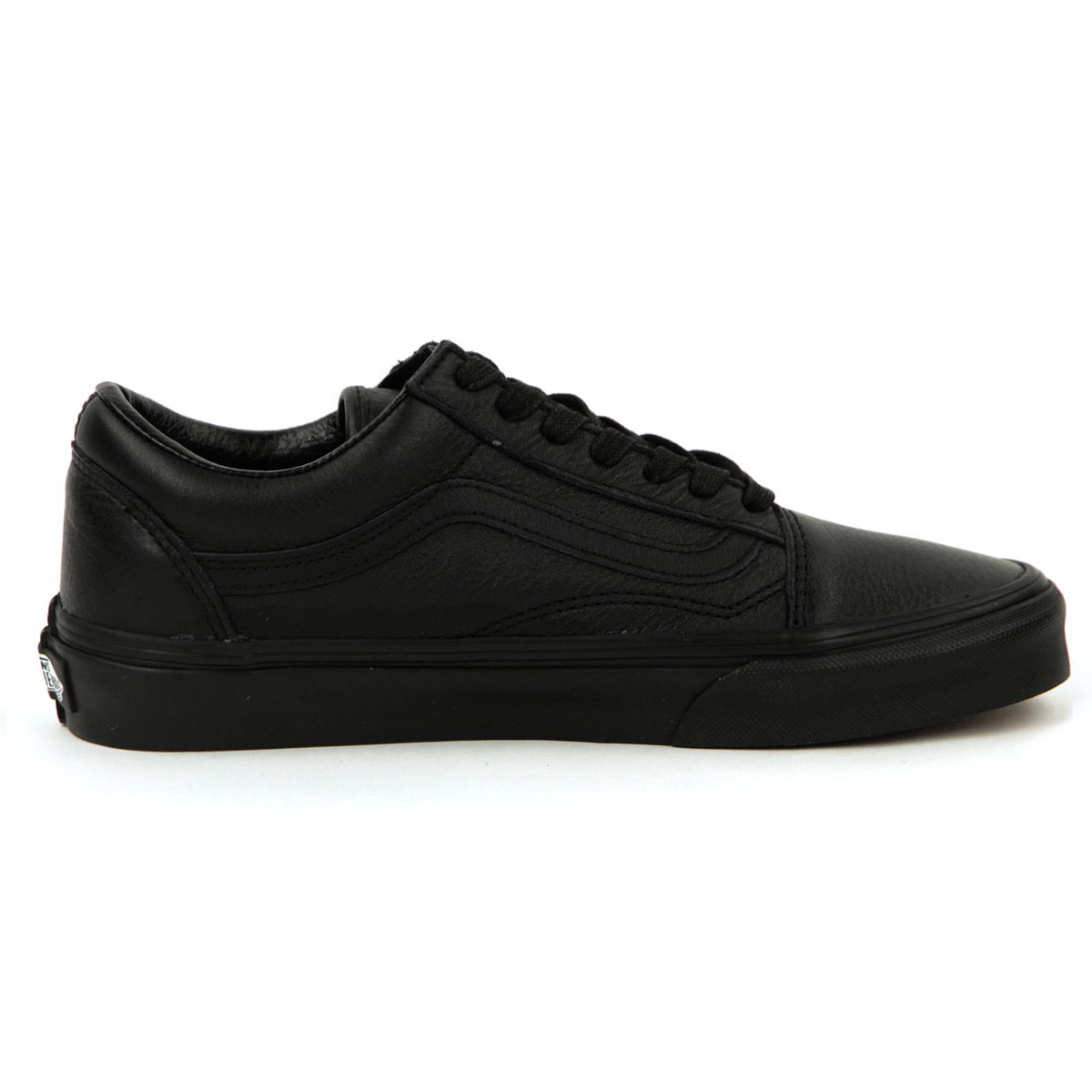 バンズ メンズ スニーカー 正規販売店 VANS オールドスクール レザー 靴 VANS OLD SKOOL (LEATHER)BLACK VN0003Z6L3A