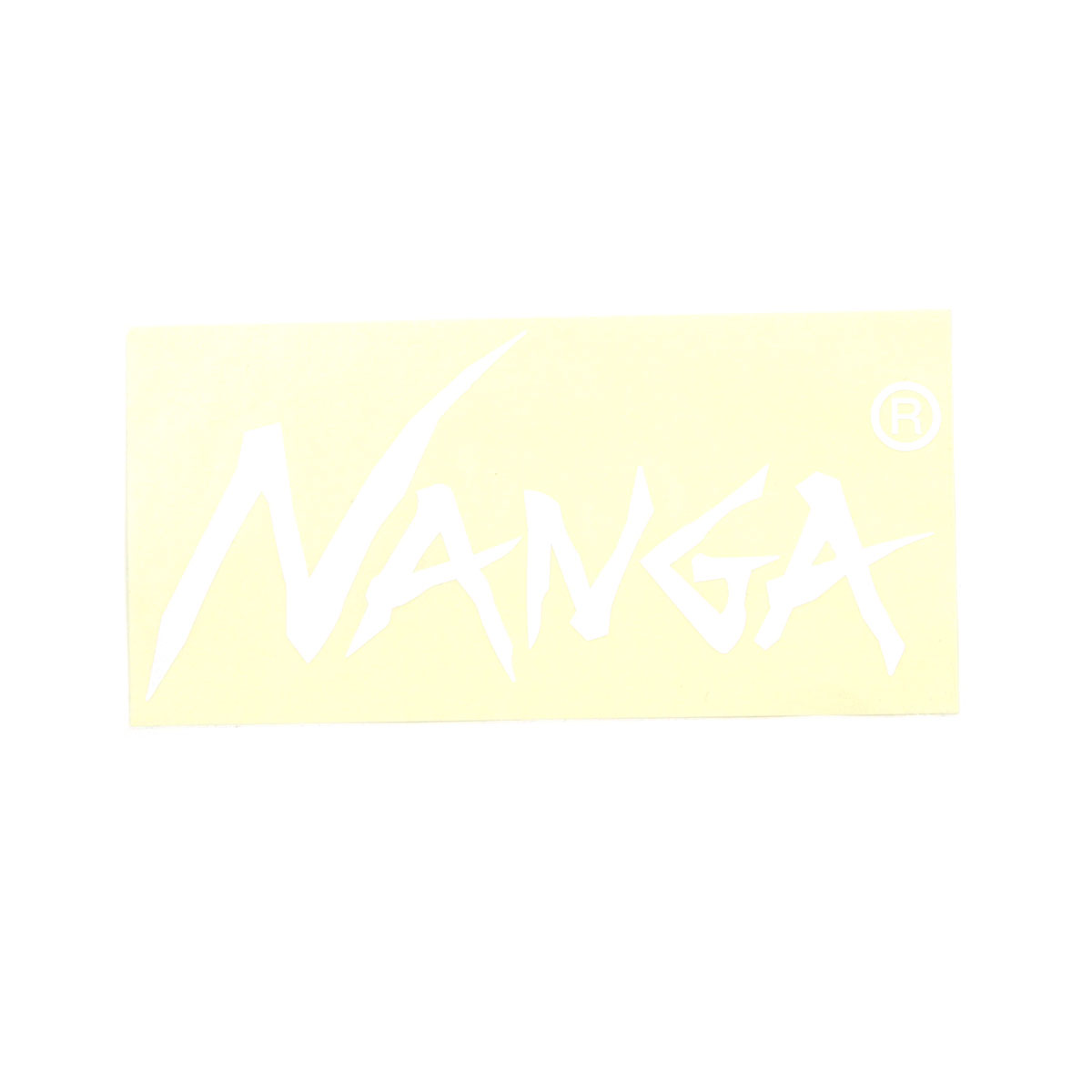 ナンガ メンズ レディース ステッカー 正規販売店 NANGA ロゴ カッティングステッカー NANGA CUTTING STICKER S NA2254-3G516 WHITE