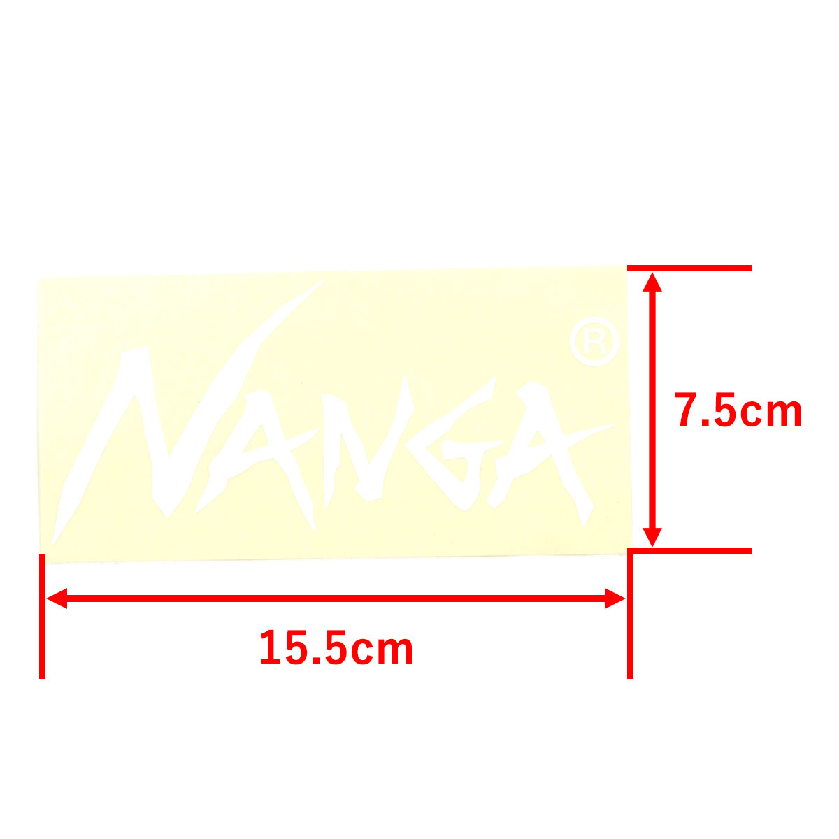 ナンガ メンズ レディース ステッカー 正規販売店 NANGA ロゴ カッティングステッカー NANGA CUTTING STICKER S NA2254-3G516 WHITE