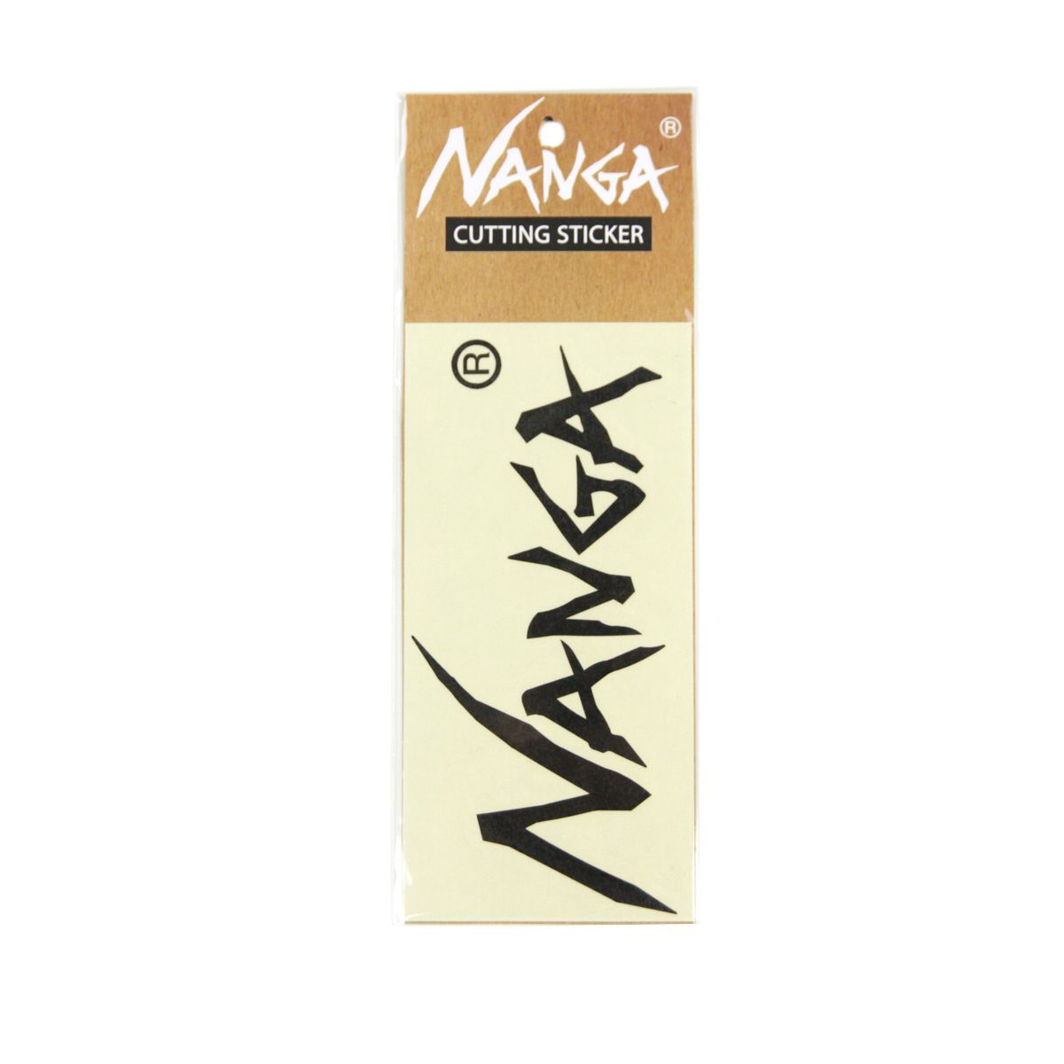 ナンガ メンズ レディース ステッカー 正規販売店 NANGA ロゴ カッティングステッカー NANGA CUTTING STICKER S NA2254-3G516 BLACK