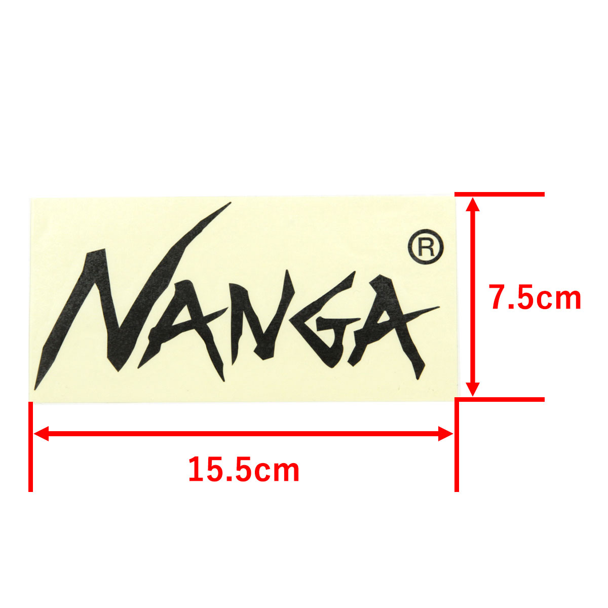 ナンガ メンズ レディース ステッカー 正規販売店 NANGA ロゴ カッティングステッカー NANGA CUTTING STICKER S NA2254-3G516 BLACK