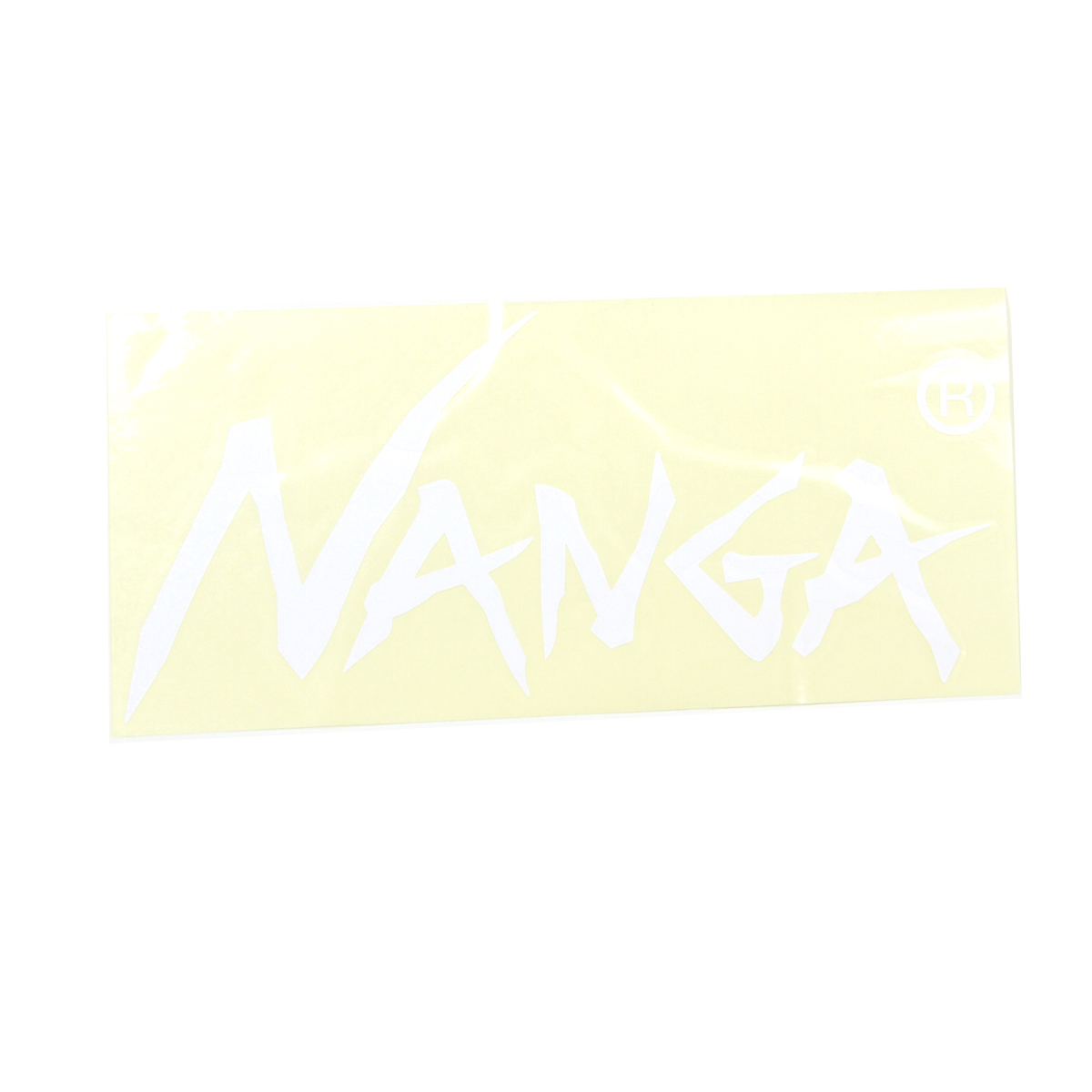 ナンガ メンズ レディース ステッカー 正規販売店 NANGA ロゴ カッティングステッカー NANGA CUTTING STICKER L NA2254-3G517 WHITE