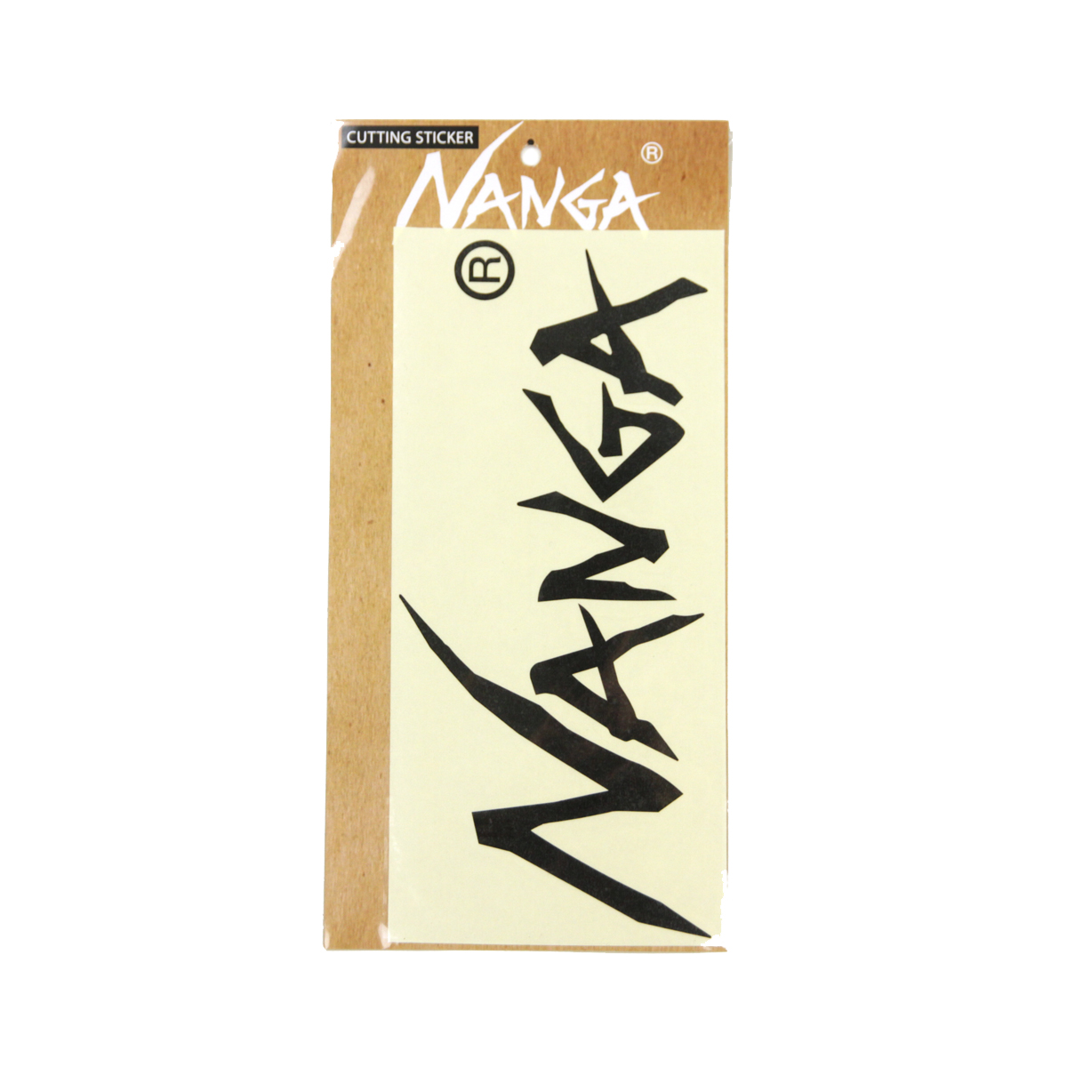 ナンガ メンズ レディース ステッカー 正規販売店 NANGA ロゴ カッティングステッカー NANGA CUTTING STICKER L NA2254-3G517 BLACK