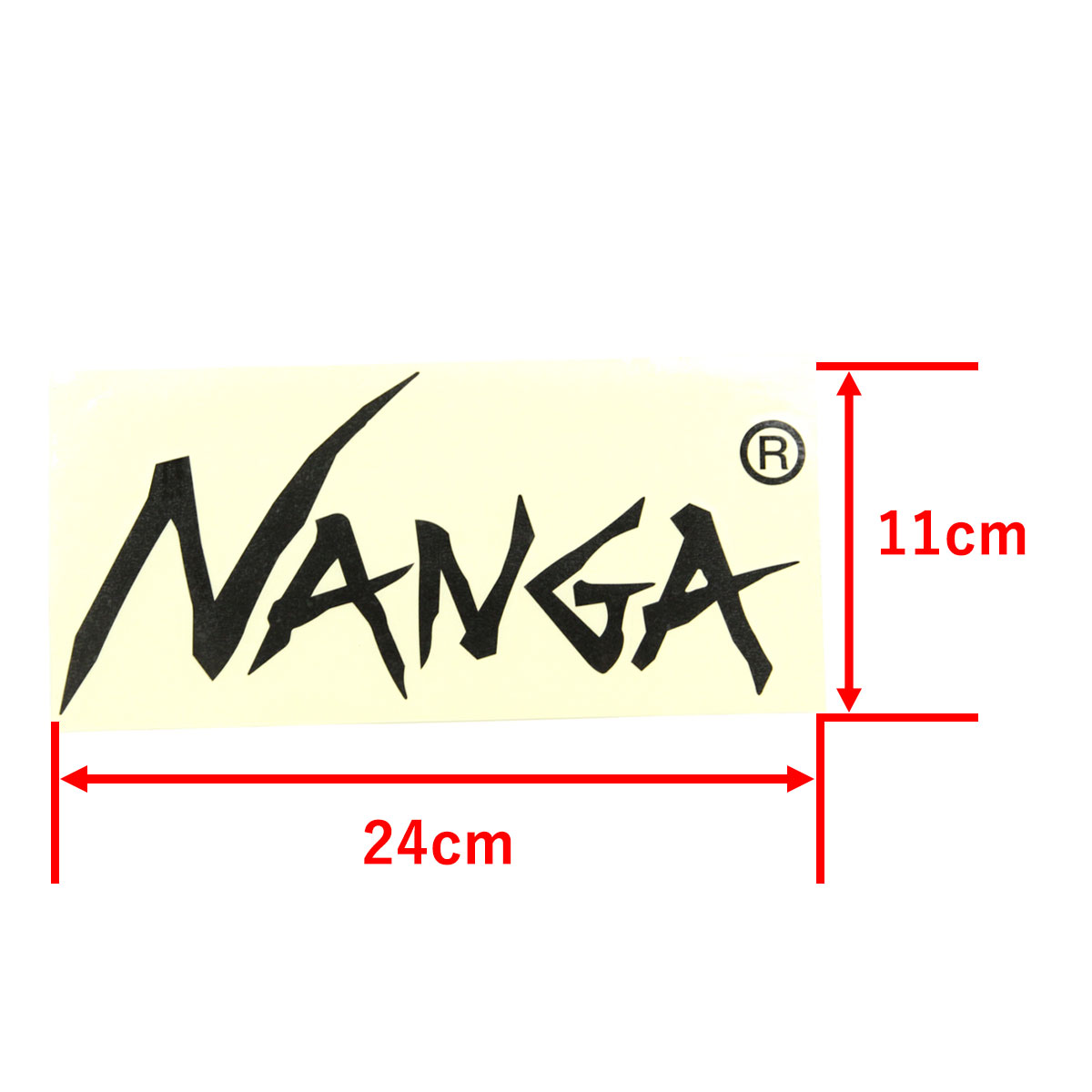 ナンガ メンズ レディース ステッカー 正規販売店 NANGA ロゴ カッティングステッカー NANGA CUTTING STICKER L NA2254-3G517 BLACK