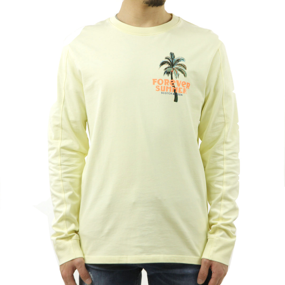 スコッチアンドソーダ メンズ ロンT 正規販売店 SCOTCH＆SODA クルーネック 長袖 Tシャツ SUMMER GRAPHIC LONG S クリスマス プレゼント ラッピング SCOTCH＆SODA（スコッチアンドソーダ） 【ボーナスストア 誰でも+5% 12