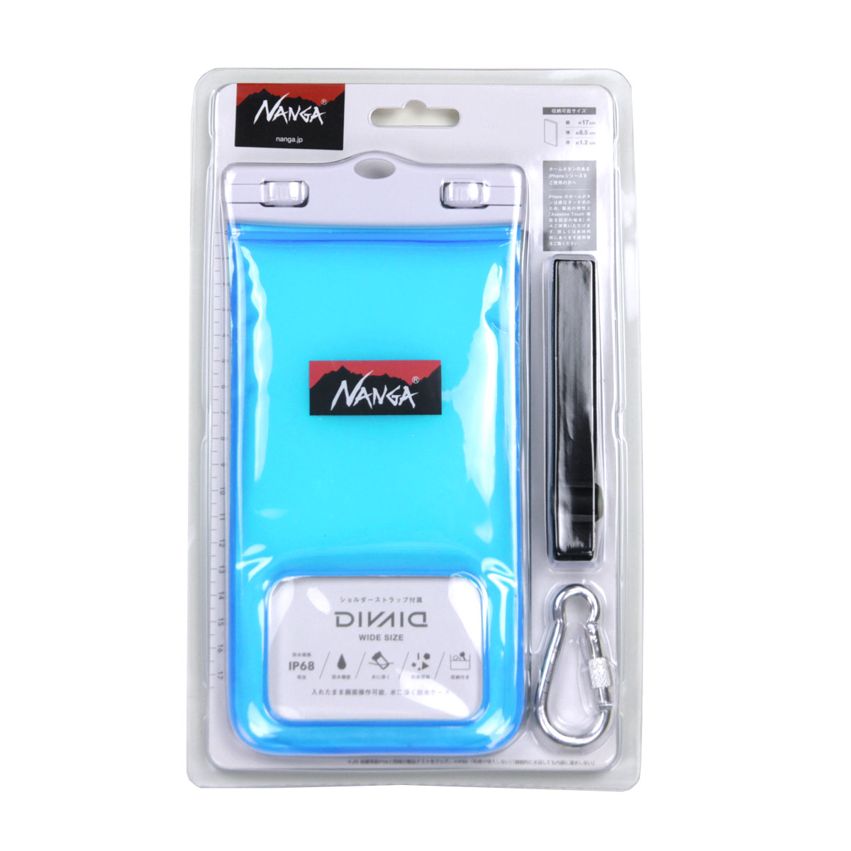 ナンガ メンズ レディース スマホケース 正規販売店 NANGA スマートフォン用 携帯ケース FLOATING PHONE PROTECT CASE L.BLU LIGHT BLUE NA2454-3A510