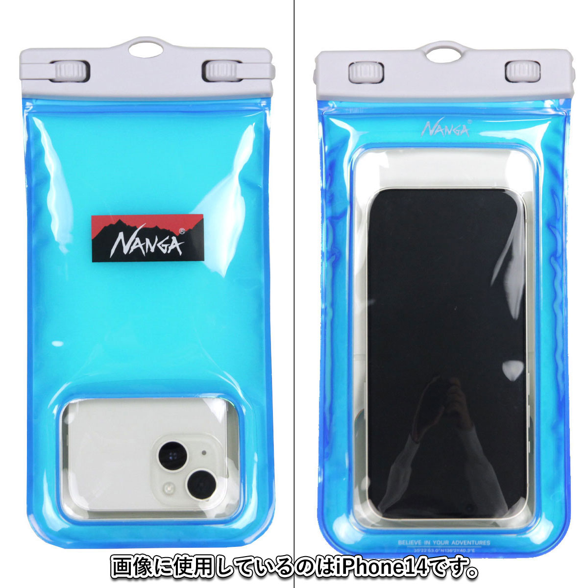 ナンガ メンズ レディース スマホケース 正規販売店 NANGA スマートフォン用 携帯ケース FLOATING PHONE PROTECT CASE L.BLU LIGHT BLUE NA2454-3A510