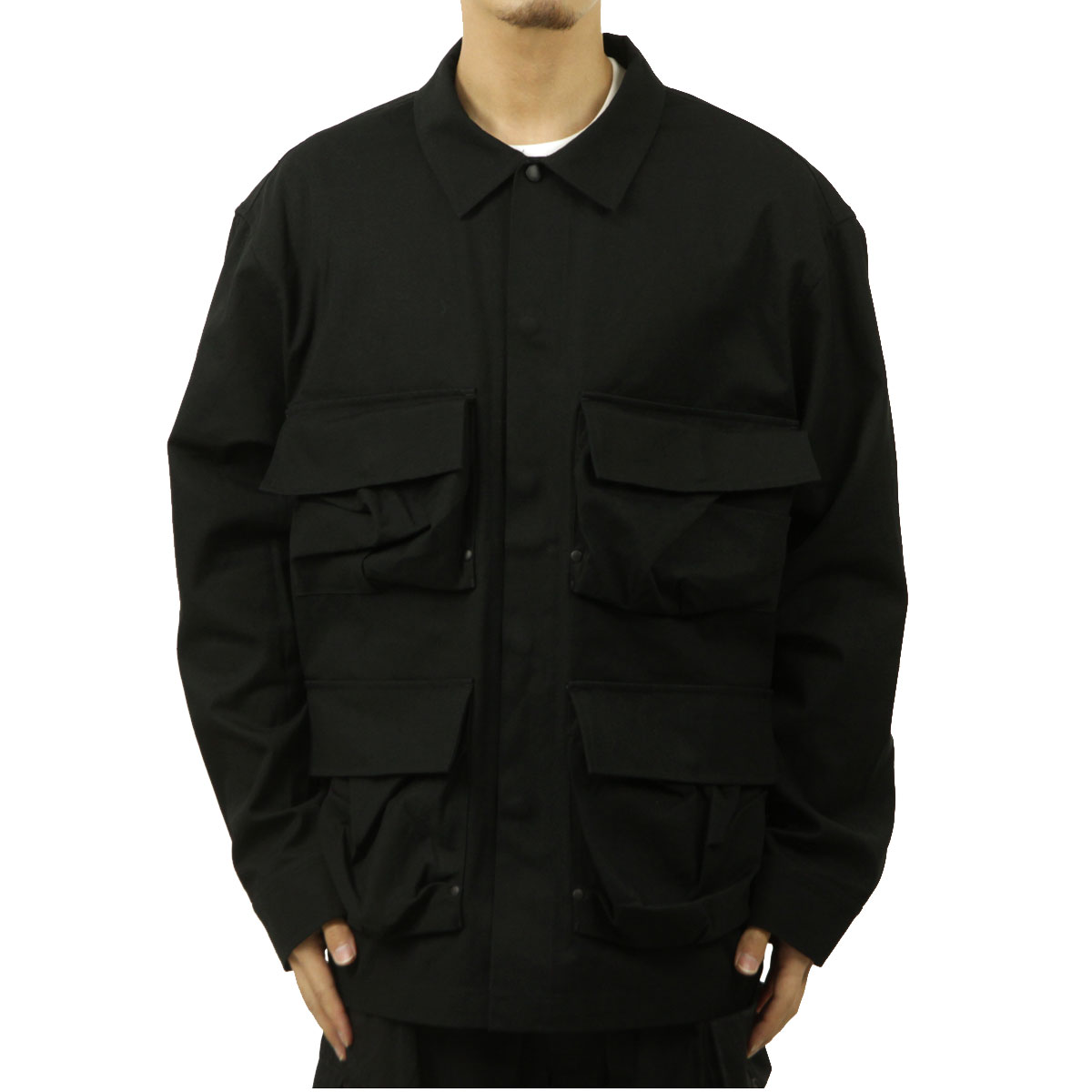 Y-3 ワイスリー メンズ ワークシャツ 正規品 コットン オーバーシャツ