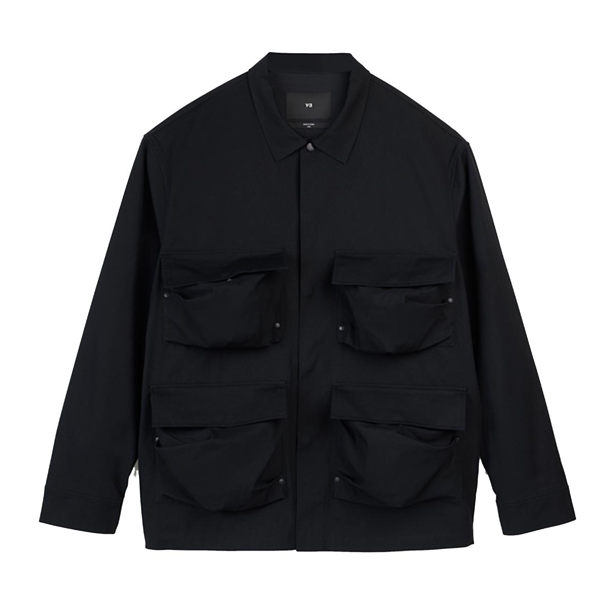 Y-3 ワイスリー メンズ ワークシャツ 正規品 コットン オーバーシャツ