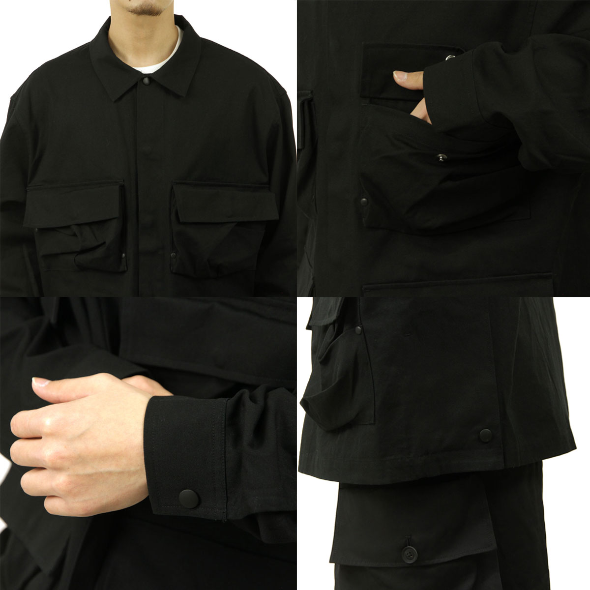 Y-3 シャツ LS PKT SHIRT IR6248 シャツジャケット Y-3 ワイスリー メンズ ワークシャツ 正規品 コットン オーバー