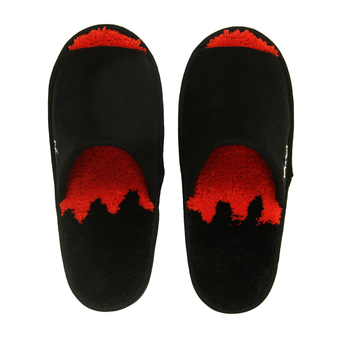 ナンガ メンズ レディース スリッパ 正規販売店 NANGA ロゴ ルームシューズ NANGA LOGO ROOM SHOSE NG2443-1Z008-A RED×BLK BLACK