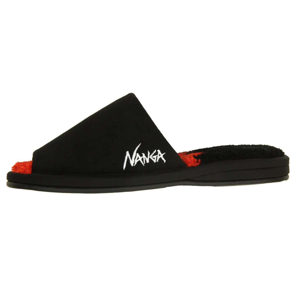 ナンガ メンズ レディース スリッパ 正規販売店 NANGA ロゴ ルームシューズ NANGA LOGO ROOM SHOSE NG2443-1Z008-A RED×BLK BLACK