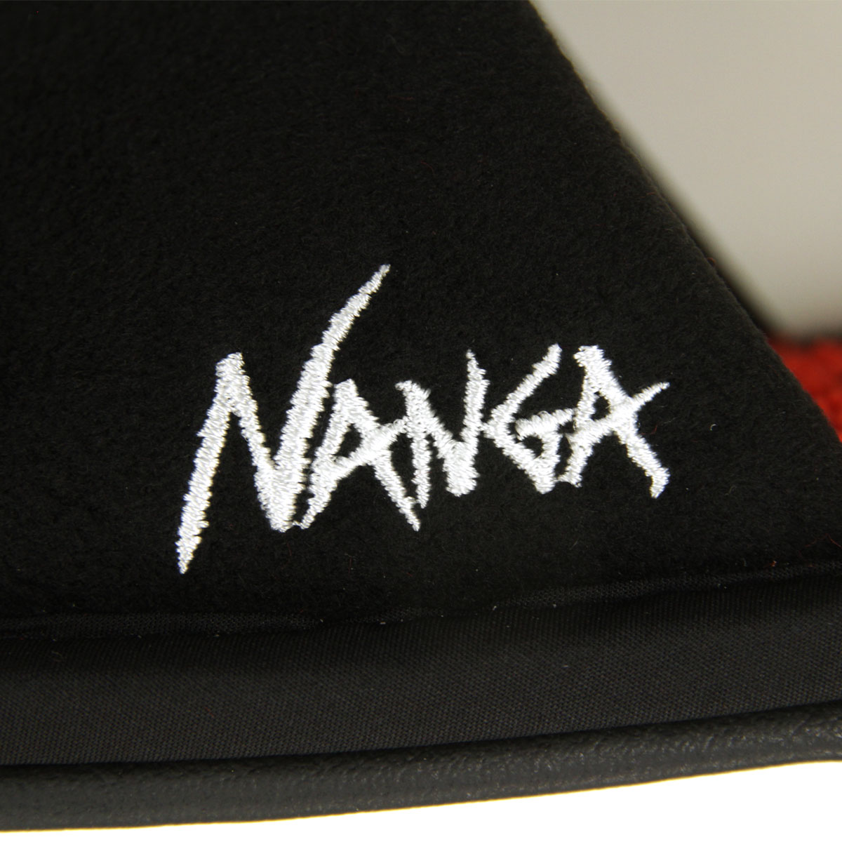 ナンガ メンズ レディース スリッパ 正規販売店 NANGA ロゴ ルームシューズ NANGA LOGO ROOM SHOSE NG2443-1Z008-A RED×BLK BLACK