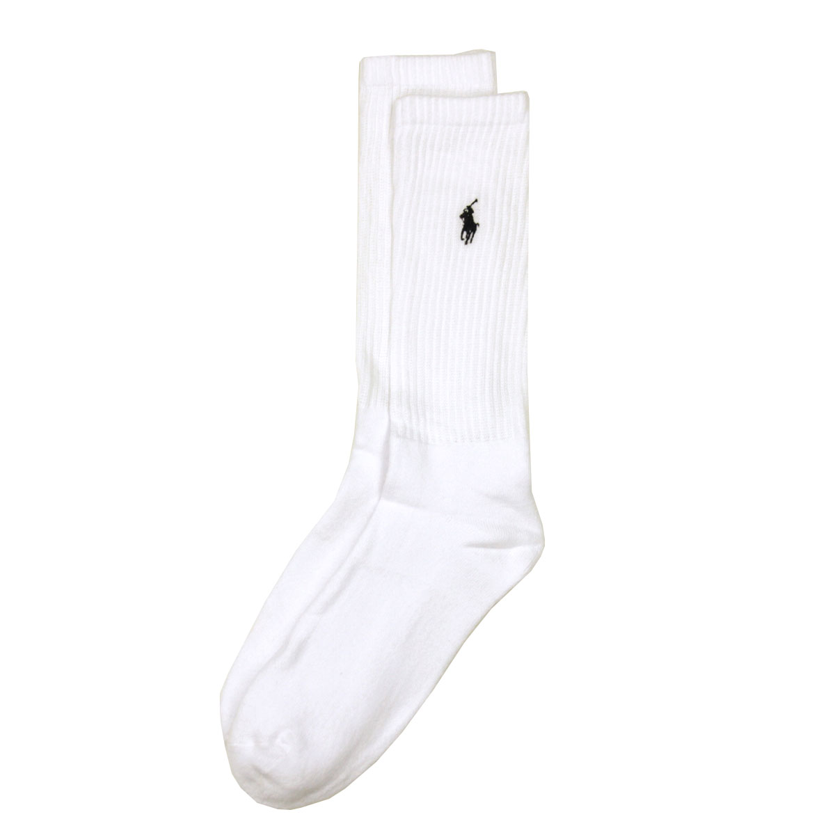 ポロ ラルフローレン メンズ 靴下 正規品 POLO RALPH LAUREN 6枚組 アンダーウェア ソックス 6 PACK・RIB SPORT CREW POLO SOCKS 821005PK2 100 WHITE