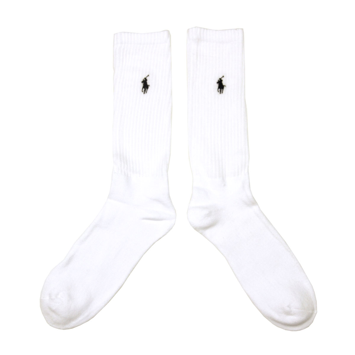 ポロ ラルフローレン メンズ 靴下 正規品 POLO RALPH LAUREN 6枚組 アンダーウェア ソックス 6 PACK・RIB SPORT CREW POLO SOCKS 821005PK2 100 WHITE