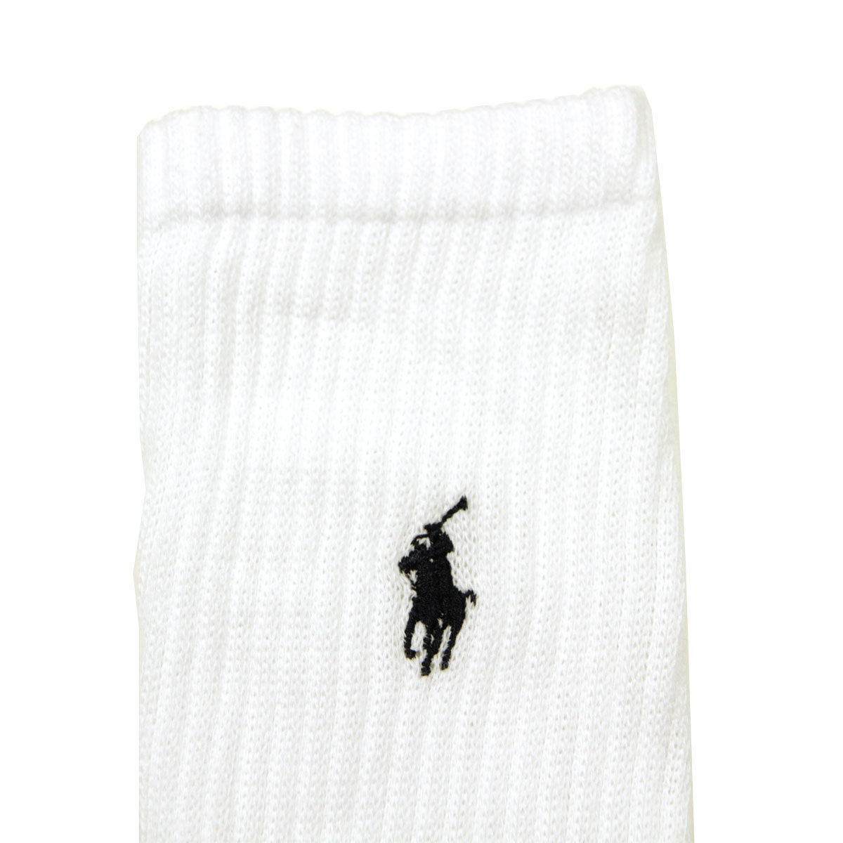 ポロ ラルフローレン メンズ 靴下 正規品 POLO RALPH LAUREN 6枚組 アンダーウェア ソックス 6 PACK・RIB SPORT CREW POLO SOCKS 821005PK2 100 WHITE