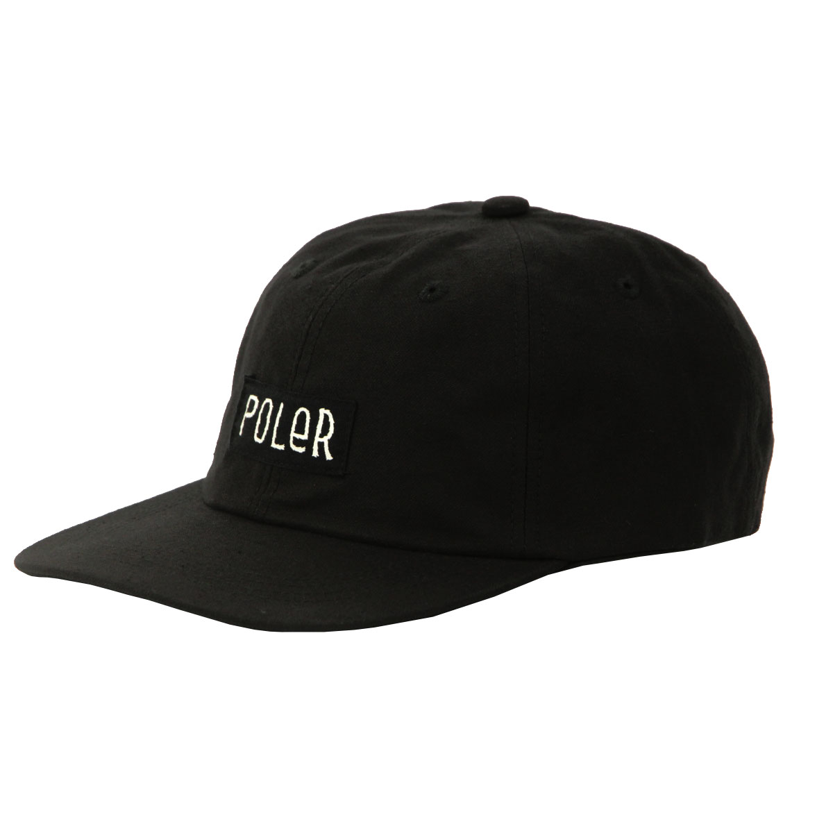 ポーラー メンズ レディース キャップ 正規販売店 POLER 帽子 コットン ロゴ COTTON CAP D 243MCV0102-BLK BLACK