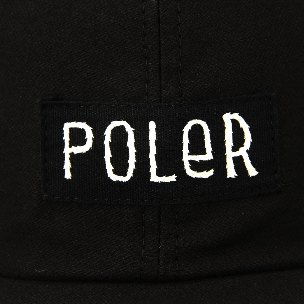 ポーラー メンズ レディース キャップ 正規販売店 POLER 帽子 コットン ロゴ COTTON CAP D 243MCV0102-BLK BLACK