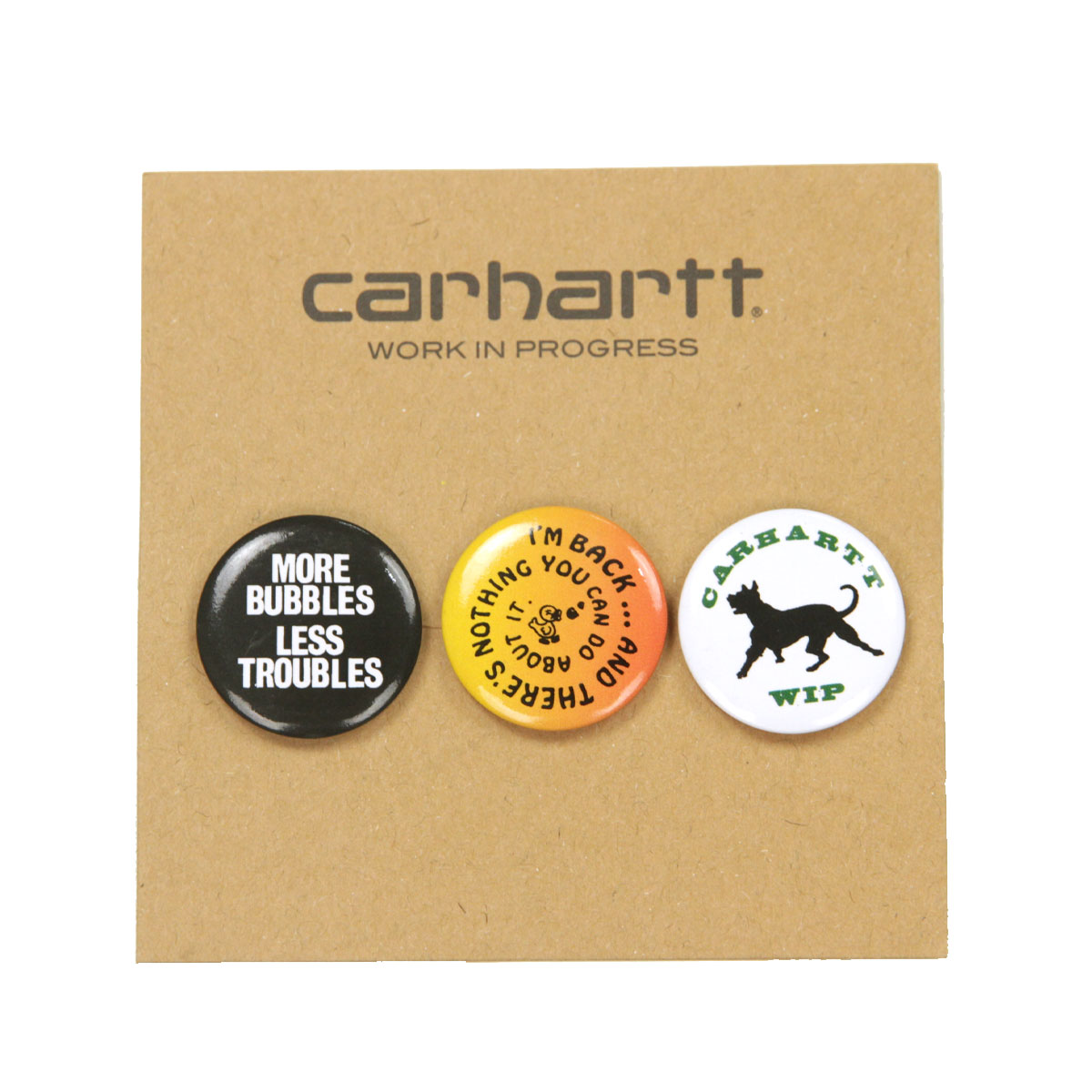 カーハート メンズ レディース ピン バッジ 正規品 CARHARTT WIP アクセサリー 缶バッジ バッチ 3個セット BADGES SET MULTICOLOR I034278 2LLXX