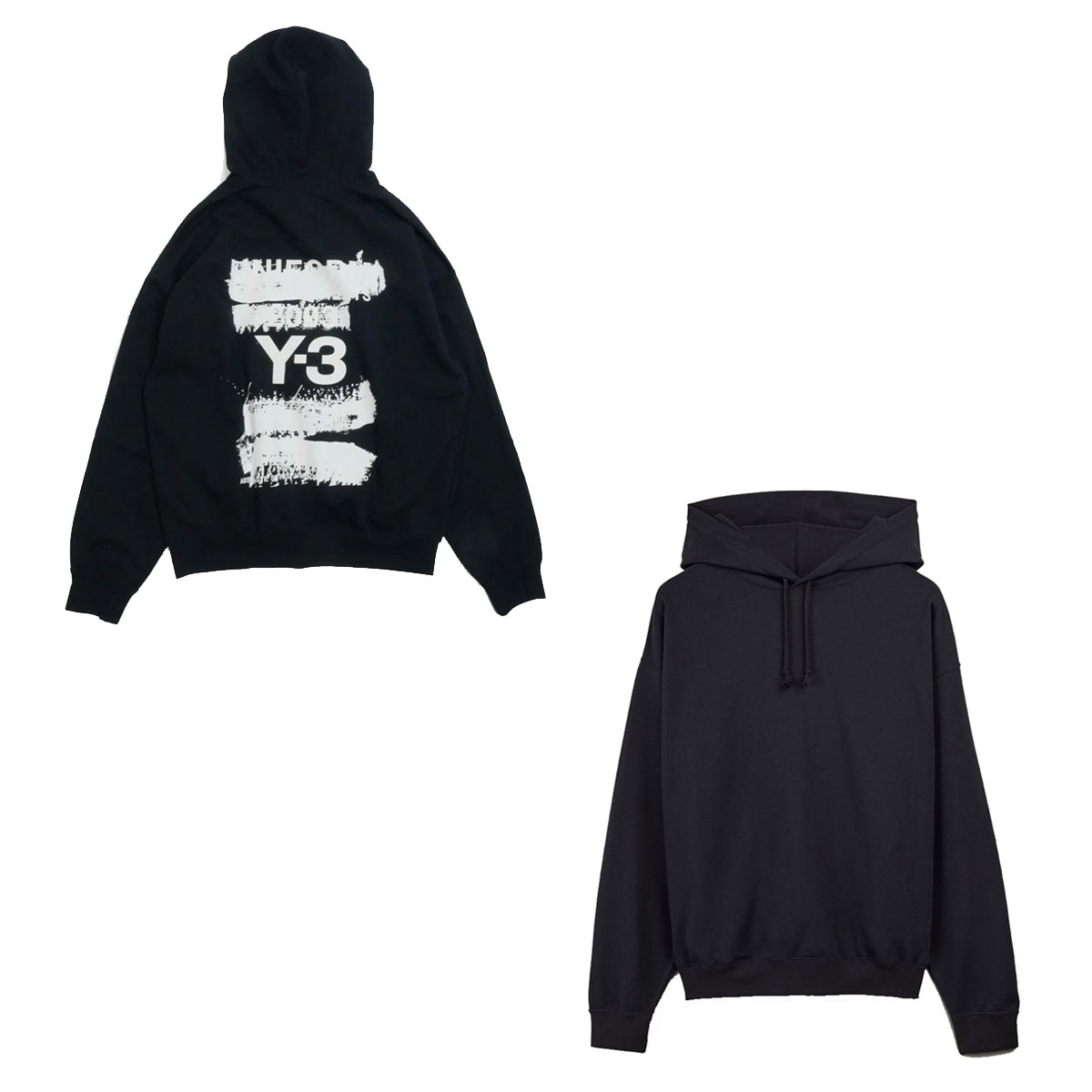 Y-3 ワイスリー メンズ パーカー 正規品 バックプリント プルオーバー