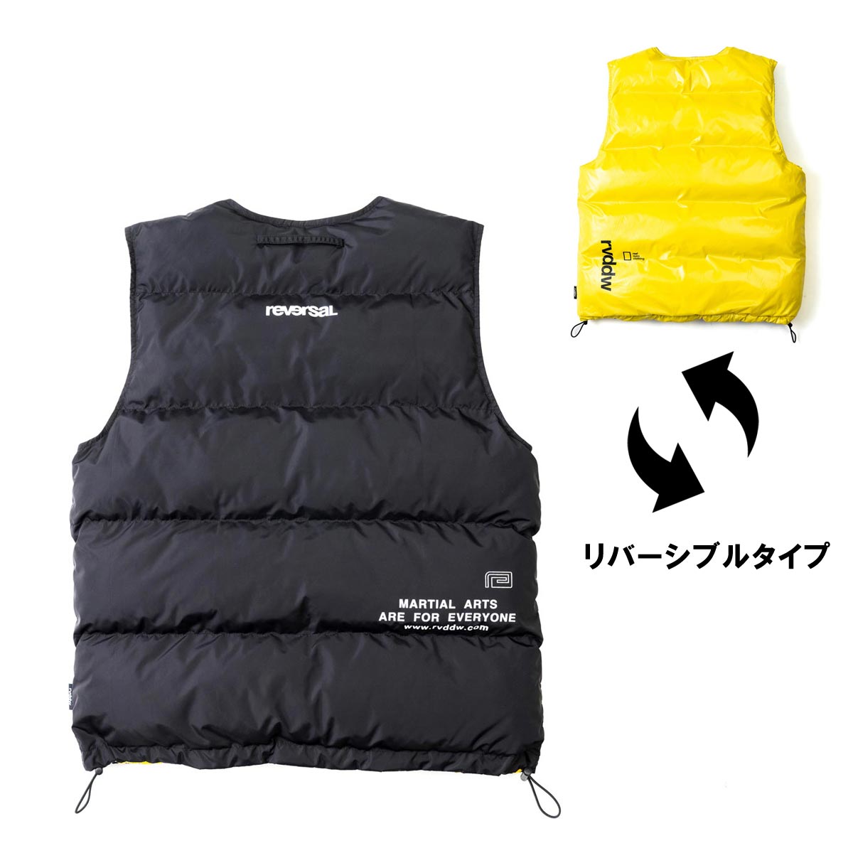 reversal（リバーサル） メンズ パファーベスト 正規販売店 