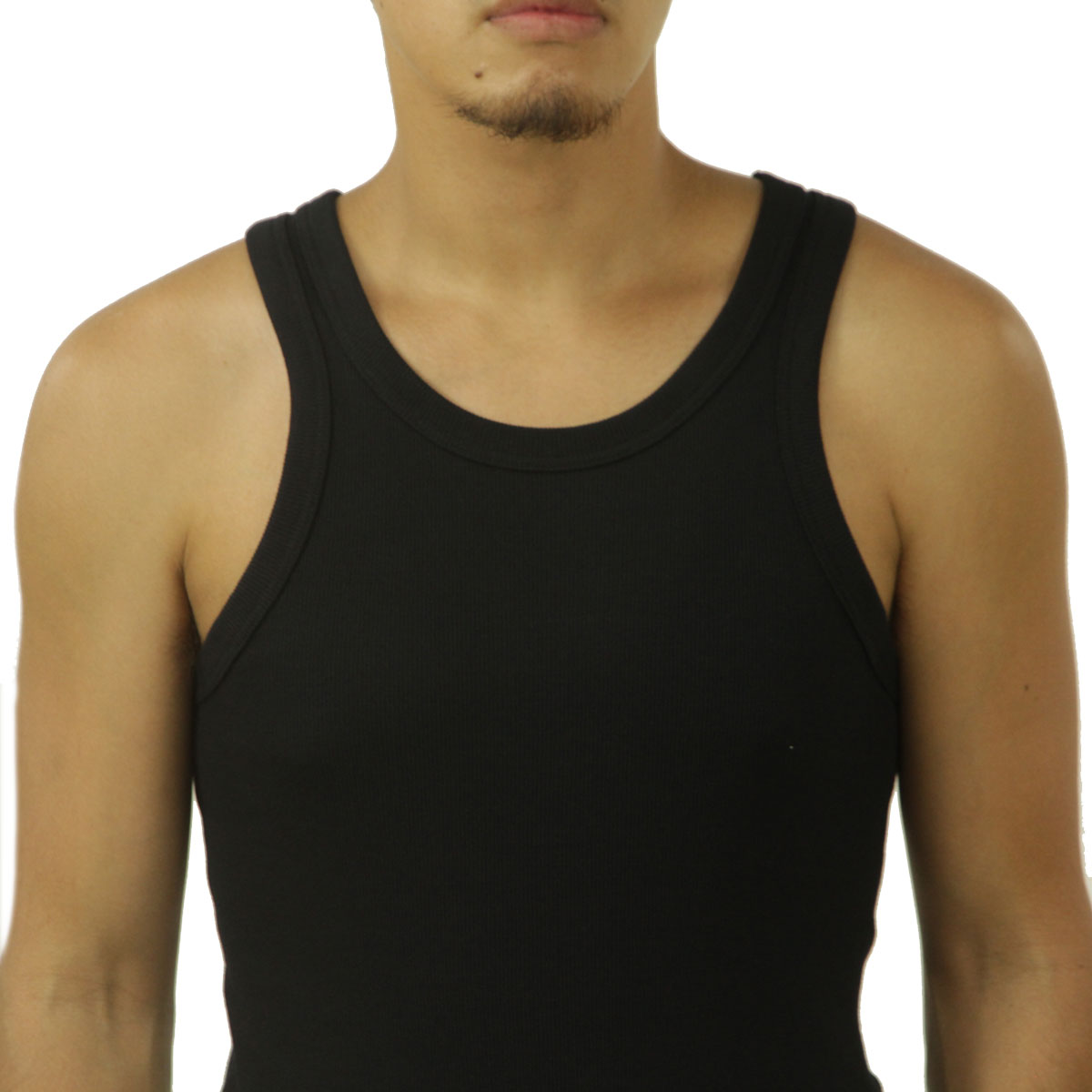 ヘインズ メンズ タンクトップ 正規販売店 Hanes ビーフィー ノースリーブ 無地 HANES BEEFY RIB TANK TOP T-SHIRT 1P HM3-R102 090 BLACK