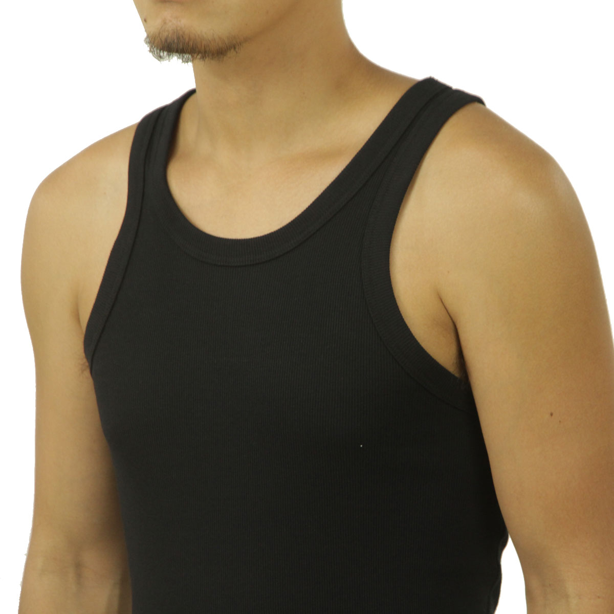 ヘインズ メンズ タンクトップ 正規販売店 Hanes ビーフィー ノースリーブ 無地 HANES BEEFY RIB TANK TOP T-SHIRT 1P HM3-R102 090 BLACK