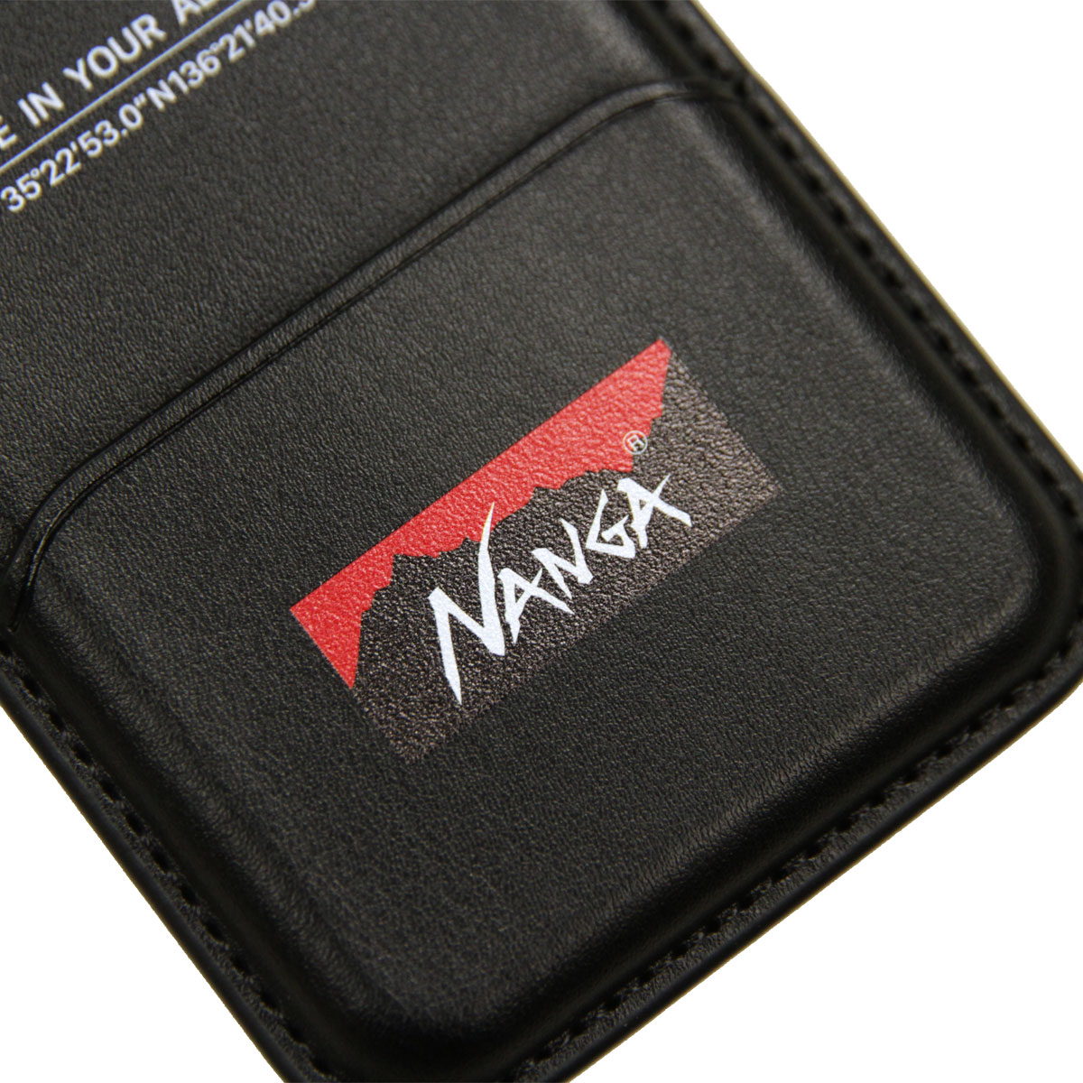 ナンガ メンズ レディース カードケース 正規販売店 NANGA カードウォレット カードポケット NANGA LOGO CARD WALLET BLK BLACK N2600-3Z049Z