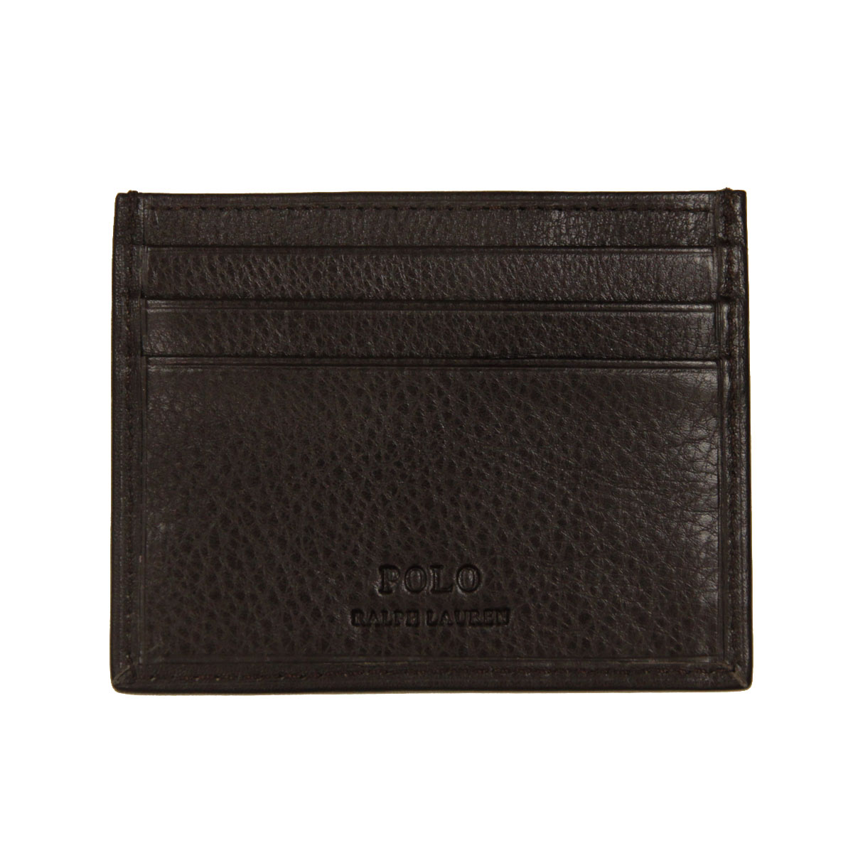 【新品未使用】ポロラルフローレン レザー 名刺入れ ブラウン POLO RALPH LAUREN（ポロ・ラルフローレン） ポロ ラルフローレン