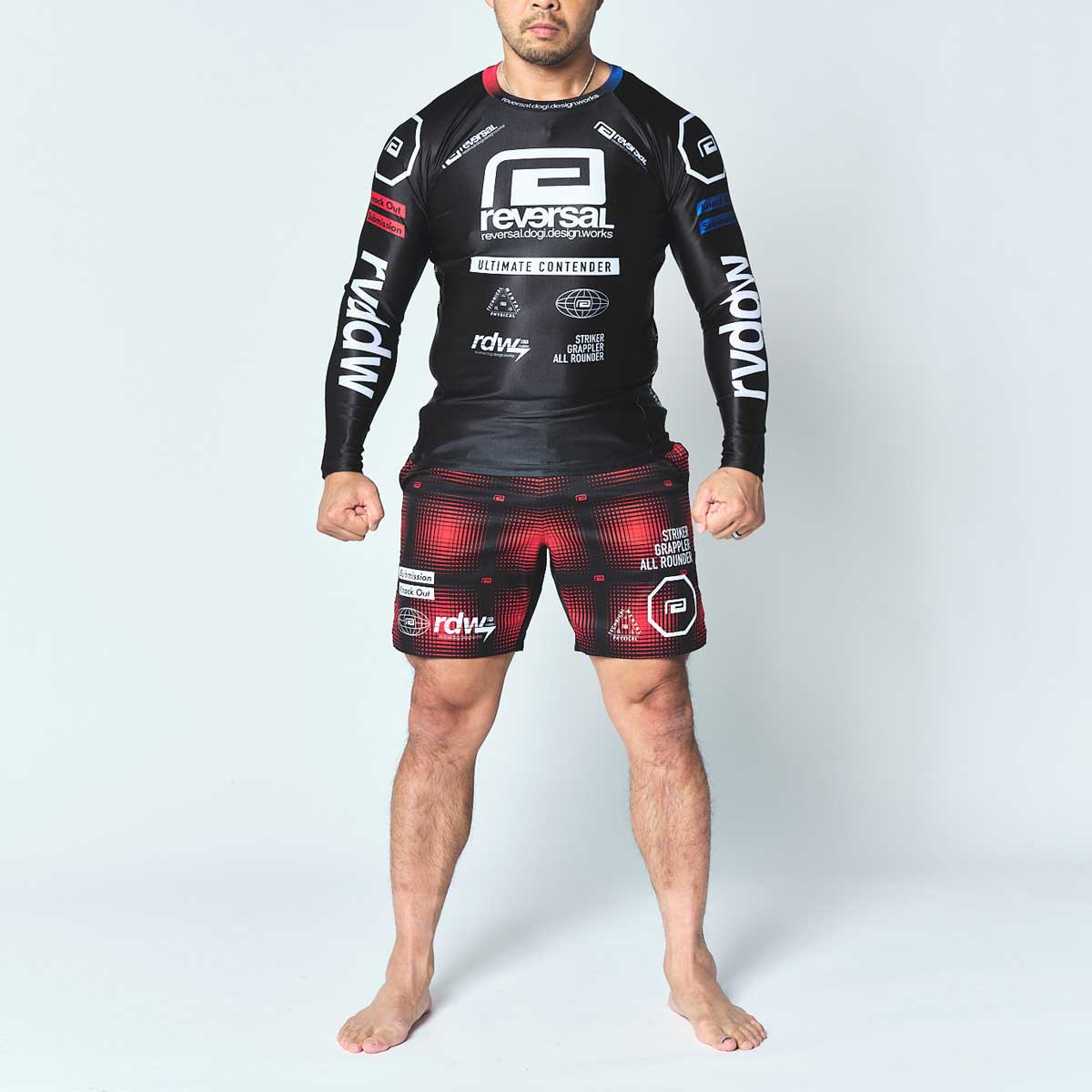 リバーサル メンズ ラッシュガード 正規販売店 REVERSAL クルーネック ロゴ 長袖Tシャツ ロンT RACING LONG RASH GUARD 黒 rv26aw601 BK BLACK