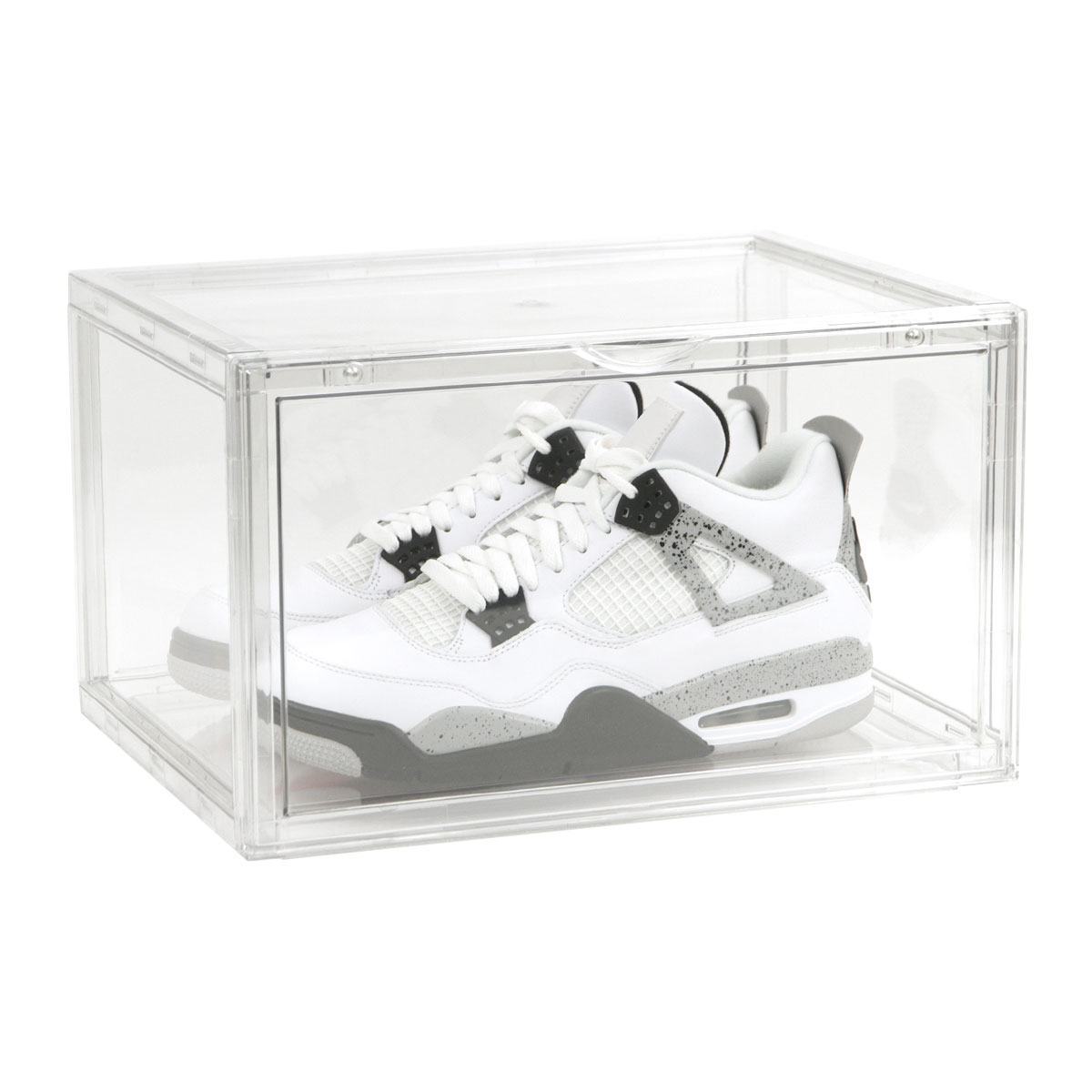 シューズボックス SHOESMANSION シューズマンション 12個セット 横型 ディスプレイシューズボックス シューズケース コレクションケース 扉付き マグネットの画像