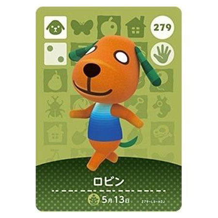 任天堂 あつまれ どうぶつの森 amiiboカード 第3弾 279 ロビン