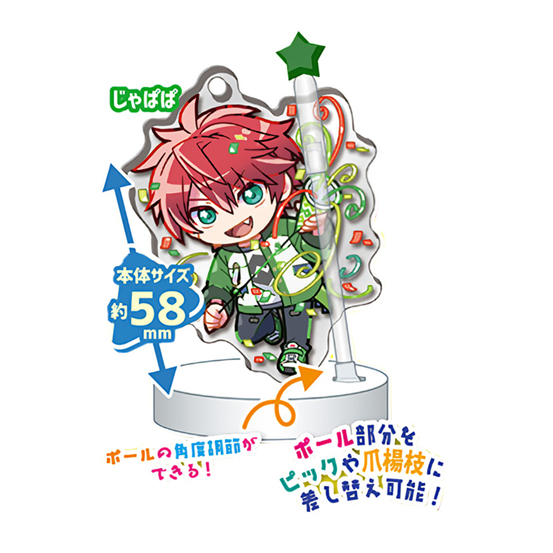 stasto デコラPICアクリル カラフルピーチ じゃぱぱ 単品 からぴち