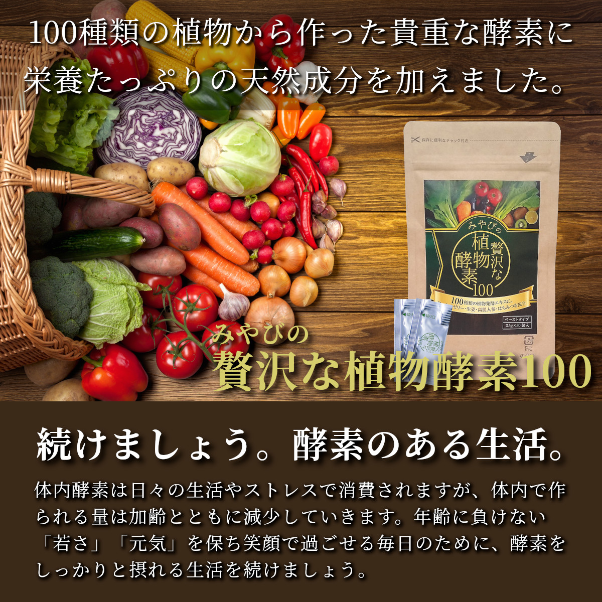 生酵素 みやびの贅沢な植物酵素100 高麗人参 ヒハツ 乳酸菌 ペースト 