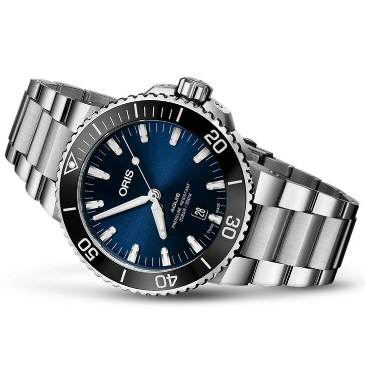 美品　オリス アクイス デイト 01 733 7730 メンズ腕時計　自動巻き ORIS（オリス） アクイス デイト 腕時計 メンズ 自動巻 ダイバー 01