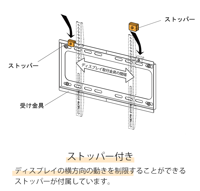 壁掛け金具 テレビ用 26〜65インチ テレビ金具 壁掛けテレビ
