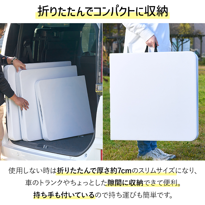 折りたたみテーブル 作業台 作業テーブル 幅120cm 屋外 強化