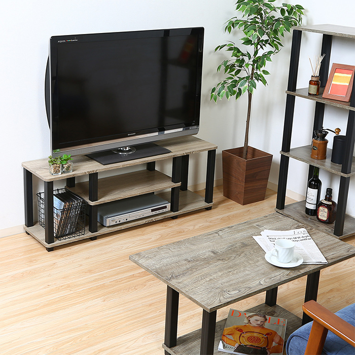 不二貿易（Fuji Boeki） テレビ台 ローボード TVラック オープン