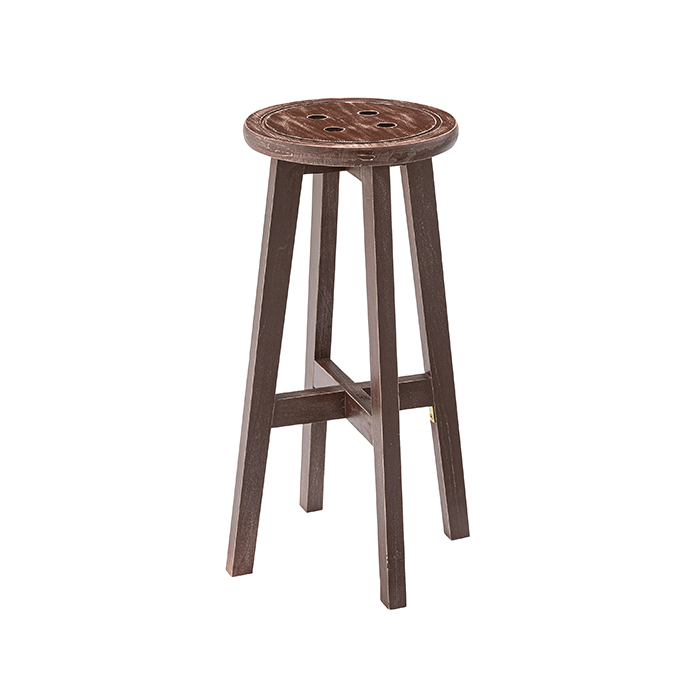 ハイスツール バースツール 高さ60cm 木製 カウンターチェア