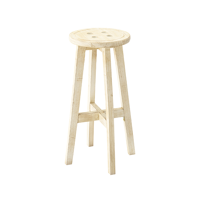 ハイスツール バースツール 高さ60cm 木製 カウンターチェア