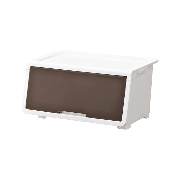 収納ボックス フタ付き フラップ式 幅60 フラップボックス スタッキング 積み重ね ストッカー 衣類収納 6個組