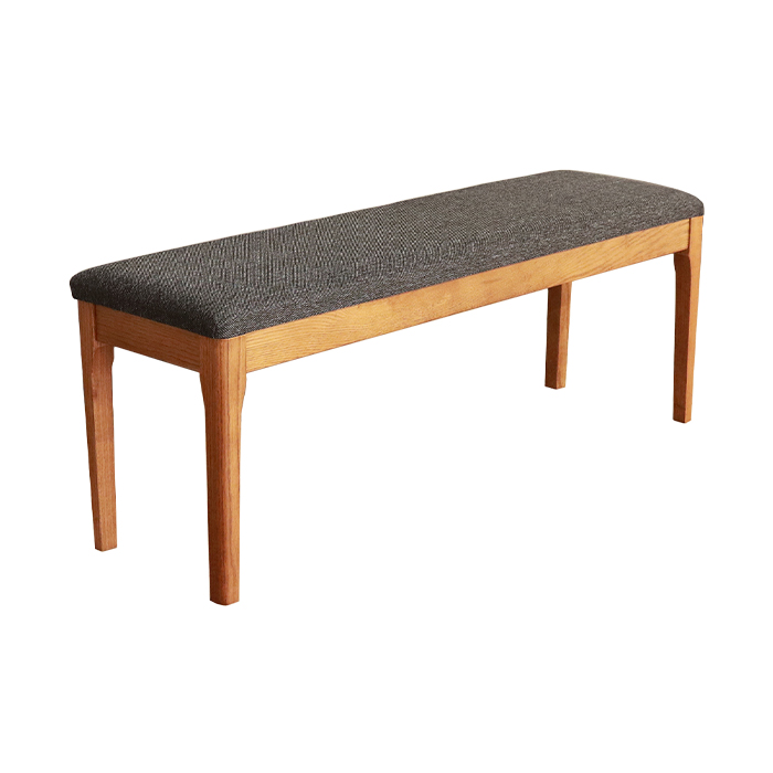 ダイニングベンチ 2人 幅120cm ブラウン 天然木 木製 シンプル 椅子