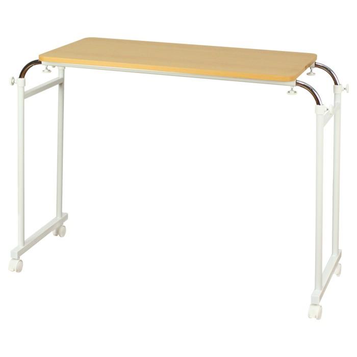 サイドテーブル ベッドサイドテーブル 伸縮式 キャスター付き 高さ調節 ベッド上 作業台 介護 ベッドテーブル｜miyaguchi｜02